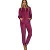 Linclalor tuta donna in ciniglia con zip art 947756 - XXL, Fuxia