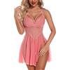 RSLOVE Babydoll Donna Sexy Camicia da Notte in Pizzo Mini Abito