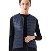 Peuignao Piumino Smanicato Donna Gilet Piumino Donna Leggero Corto Gilet Imbottito Piume Donna Corti Giubbotto Gilet Piuma Imbottiti Donna Giacca Piumini Senza Maniche Donna Invernali Taglie Forti Marina XL