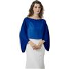 BEAUTELICATE Chiffon Bolero con Manica Pipistrello Donna Scialle Stole Trasparente Estiva per Sposa Matrimonio Cerimonia