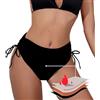 BIOECEUA Pantaloni da Nuoto per Donne, Bikini a Vita Alta a 4 Strati Impermeabili per Mestruazioni, Costumi da Bagno Assorbenti e Asciugatura Rapida per Ragazze e Adolescenti, Pantaloncini da Piscina