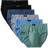 AVFORA Mutande Uomo 6 Pezzi Taglie Forti Slip da Uomo Slip A Triangolo Cotone Traspirante 6XL 7XL 8XL