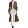 Genérico Blazer per Festa da Principe, Smoking Ricamato, Abiti da Smoking per Uomini, Vestibilità Stretta, Spettacolo di Magia Formale, Abito FRAC da Cos, Cappotto Lungo, marrone, S