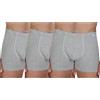 Fragi Boxer Uomo in Cotone Elasticizzato Senza Cuciture, Mutande Uomo in Tessuto Elastico, Made in Italy - Pack da 3 (Grigio Melange x3, S)