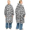 LARKSON Poncho Antipioggia Donna Uomo Zebra - Lykke - Impermeabile Pioggia per Bicicletta Outdoor Festival - Colonna d'Acqua da 10000mm - Giacca Antipioggia con Cuciture Nastrate