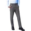 mintgreen Pantaloni da scuola per bambini, vestibilità regolare, mezza elasticizzata, uniformi, 9-16 anni, Grigio chiaro, 13-14 Anni