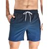 Arcweg Pantaloncini da Nuoto per Uomo con Fodera in Rete, Pantaloncini da Bagno Asciugatura Rapida, Pantaloncini da Nuoto per Uomini con Tasche con Zip, Surf Nuoto Spiaggia