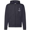 Urban Backwoods Anchor II Felpa da Uomo con Cappuccio Zip Hoodie Zipper