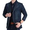 sutelang lurryly Giacca Di Jeans Uomo Risvolto Manica Lunga Giacca Di Costume Classico Denim Cotone Loose Tuta Affari Blazer Giacca con Tasche