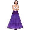 SHIMALY Sottogonna lunga da donna, lunghezza pavimento, per abito formale, Viola, XL/3XL