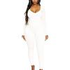 Rongseng Rongseg Tuta Intera Donna Tutina Donna Aderente Manica Lunga Yoga Jumpsuit Sportiva Push Up Slims Abbigliamento Moda Elastico Rompers One Piece Palestra Leggings per Fitness Yoga Clubwear