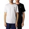 FILA Maglietta da Uomo Brod Tee/Double Pack, Bright White-Black Beauty, S
