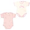 ELLEPI INVERNO Confezione da 2 Body Americano Manica Corta Neonato NEONATA in Cotone GARZATO Pesante Invernale 100% Cotone. Disponibile in Tre Varianti Colore. Le Fantasie Sono Legate alla stagionalità