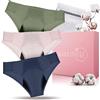 NANASPHERE Mutande Assorbenti Mestruali Set di 3 + Sacco Lavaggio | Donna Ciclo Flusso Abbondante | Cotone Organico | Slip Mestruale Donna | Incontinenza Perdita Urinaria Post Parto Adolescente (XS)