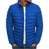 ORANDESIGNE Piumino Uomo Impermeabile Leggero Antivento ed Antipioggia, Giacca Autunnale Invernale da Uomo con Cappuccio Calda e Trapuntata A Blu 3XL