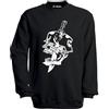 MAGLIERIA CONFORTI Felpa Girocollo Machete Rap Hip Hop Salmo Uomo Donna Ragazzi Unisex (IT, Testo, M, Regular, Regular, Nero)
