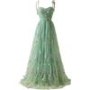 Generico Abito Lungo da Cerimonia Donna in Tulle Elasticizzato con Scollo a V,Abito Infinity da Damigella d'Onore, Multiway da Cerimonia, Lungo, Ospite di Matrimonio