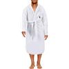 Maxfort accappatoio spugna di cotone taglie forti uomo donna (8XL, Bianco)