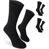 Safersox Calzini quotidiani Safersox da uomo e donna - con protezione antizanzare, 3 Paia, Antracite, 35-38