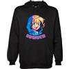 MAGLIERIA CONFORTI Felpa con Cappuccio di SBRISER Youtuber Taglie Ragazzi e Adulti Unisex (IT, Testo, XS, Regular, Regular, Nero)