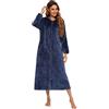 obaSeteck Womens Long Warm Robe Zipper Pile Plush Pajamas Soft Housecoat(Z4,L)