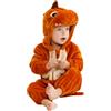 HAHASHOW Neonato Inverno Pagliaccetto,Bambino Animale Pigiama,0-36 Mesi | Con cappuccio, cerniera scorrevole, in flanella, lavabile in lavatrice, perfetto per il Carnevale e Halloween