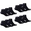 Dickies 12 Paia WORK SNEAKERS Sneaker Socks Calze da lavoro a bassa Vita Calzini da ginnastica Calzini da lavoro donne uomini Calze di lavoro basso formato 39-50, 12 Coppie Nero, 43-46