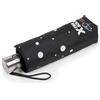 Isotoner Ombrello X-tra Solida protezione antiribaltamento, ultra impermeabile, apertura automatica e chiusura verde, Piselli Nero/Giallo, ST