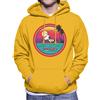 All+Every Peanuts Snoopy Surfing Sunset Men's Hooded Sweatshirt