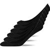 Snocks 6 Paia Calzini Fantasmini Donna Calze Invisibili Uomo 43-46 - Colore Nero Calzini per Mocassini Uomo Pedalini Donna Cotone Organico
