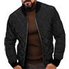Oanviso Giubbotto Trapuntato Invernale Uomo Piumino Leggero Slim Giubbino Imbottito Giacca Mezza Stagione Caldo Giaccone Parka Cappotto Antivento Lavoro Casual Nero XL
