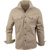 Instinct Camicia Uomo Cargo a Maniche Lunghe - Slim Fit Militare con Tasche Frontali e Bottoni - Casual e Tattica, Ideale per Lavoro ed Escursionismo