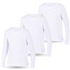 LOREZA ® 3 Bambini Ragazzi Ragazze Uni Manica Lunga Magliette Intimo (152-158 (12-13 Anni), Modello 1)