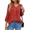 Yommay Camicette estive da donna eleganti, casual, a maniche corte, in chiffon, top, maglietta