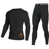 NuCamper Intimo Termico Uomo Set, Biancheria Intima Termica Uomo Funzionale Invernale Manica Lunga Maglia Termica e Pantaloni Base Layer Asciugatura Rapida per Sci Sport Ciclismo Calcio Corsa Running