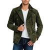 Genérico Giacca in velluto a coste leggera da autunno per uomo casual e traspirante | Blazer sportivo resistente al vento e adatto per attività all'aria aperta, Verde, L