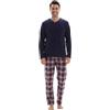 SaneShoppe Set Pigiama a Maniche Lunghe da Uomo Regalo per Gli Uomini| Pigiama di Cotone| Top in Pile Termico