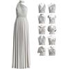 72styles Abito Cerimonia Donna Vestito Elegante Infinity Damigella d'Onore | Multiway Vestiti con Bandeau,Wedding Guest Dress Abiti Lungo