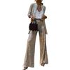 shownicer Completo da Donna in Due Pezzi con Paillettes Elegante Tailleur Pantaloni e Giacca da Completo Blazer Tuta A Argento L