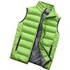 Generic Piumino smanicato leggero da uomo, caldo, senza maniche, con cerniera, trapuntato, termico, antivento, casual, senza maniche, impermeabile, per la stagione fredda, Verde, 5XL