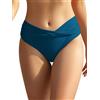 SHEKINI Fondo Bikini per Donna Triangolo Classico Ruched Bikini Nuoto Tronchi Culotte Slip Costumi da Bagno Pantaloncini da Spiaggia