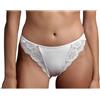 Saggio Lepel Set 3 Slip Brasiliana Art 253 in Microfibra e Pizzo Elasticizzato Donna Bianco 3