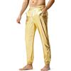 Casey Kevin Pantaloni Glitter Uomo Discoteca Pantalone Metallizzati Paillettes Uomo anni 70 Lucidi Pantaloni Argentati Dorati