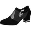MJGkhiy Sandali Donna Eleganti Chiusi Davanti Con Zeppa Bassa - Cerimonia, Estivi, Memory Foam, Rosa Cipria