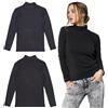 JADEA Maglia Donna Caldo Lupetto a Coste Nero in Viscosa 4656 (IT, Testo, XL, Regular, Regular, Nero)