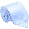 Ciabalù Cravatta Uomo Elegante Tinta Unita in Seta Larga Formale Fatta a Mano in Raso Lunga 145 cm per Matrimonio Classico Formale Regalo (Celeste)