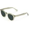 X-LAB XLAB 8004 Occhiali da sole stile moscot, 48mm, Verde/Verde G15, Unisex