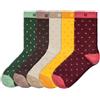 NORDIC Socks Calze Dress Standard Lana Merino 5 paia | Vestibilità Perfetta, Anti-Vesciche, Lana Merino Sottile