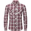 Casey Kevin Camicia Flanella Uomo Quadri Manica Lunga Bottoni Casual Camicie con 2 Tasche Button Down Regular Fit