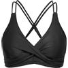 Rayson Bikini Top Push up Classico Imbottito Reggiseni a Triangolo a Fascia Colore Solido Parte Alta del Bikini Donna(Nero,S)